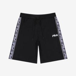 Fila Regular Fitspeedy Logo Tape - Miesten Shortsit - Mustat | FI-58350